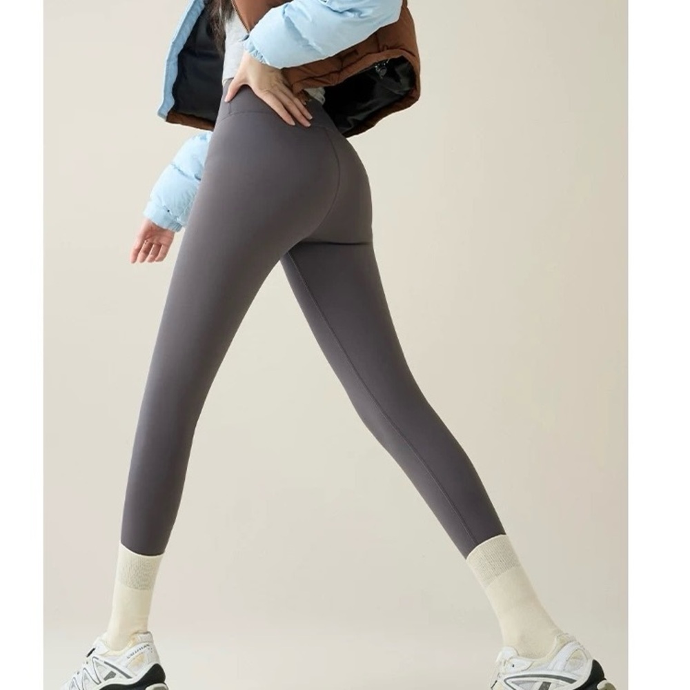 Women’s Fleece Lined High Waisted Sleek Leggings, Size XS